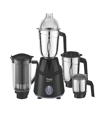 Preethi Galaxy Plus Mixer Grinder750 Watt, 4 Jar , 5 Yr Warranty (Black)